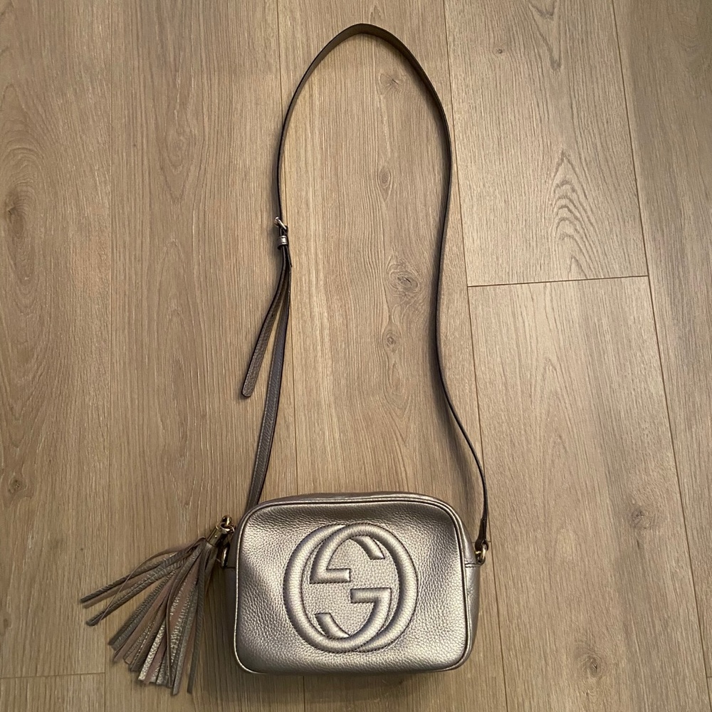 Gucci Soho Disco Bag (Metallic)
